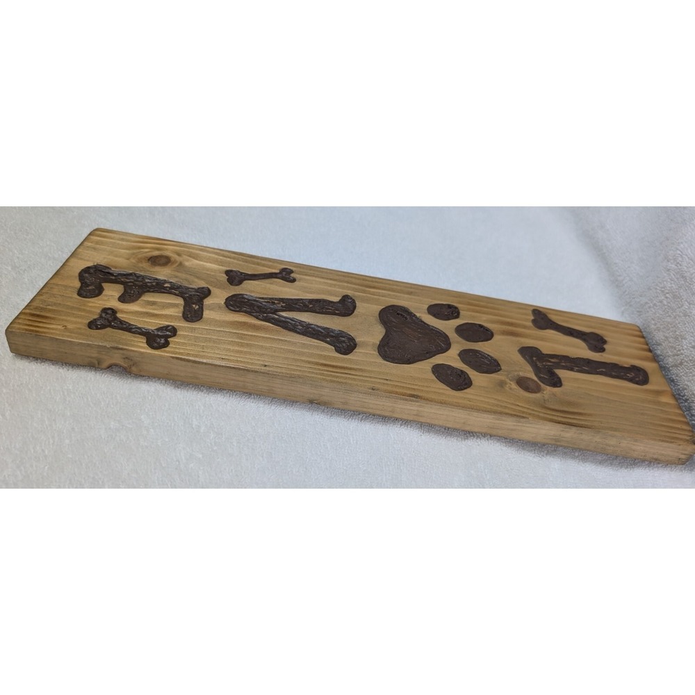 Wooden Handcrafted sign "Love" 15" x 4.5" x 1", Dog, Puppy Themed - Picture 4 of 4